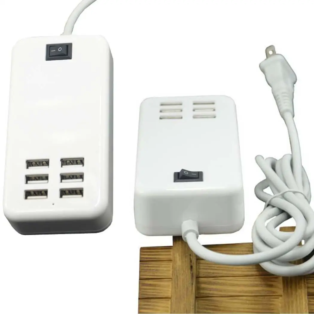 6 портов USB адаптер питания общее 150 см/59 дюймов настенное зарядное устройство