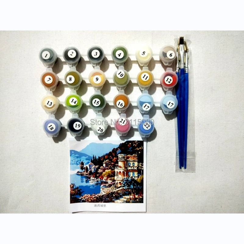 YIKEE декоративная картина маслом по номерам, краски по номерам наборы любителей улиц