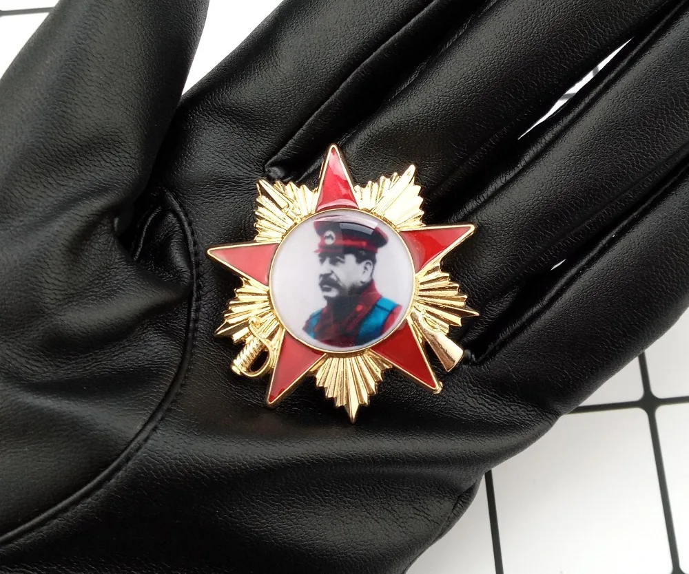 Позолоченный значок CCCP [Сталин х Марио х Отечественная война], сплав Россия креативная брошь для одежды, советские броши на рюкзак