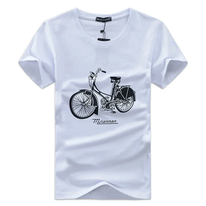 

New Arrival 2018 Fashion Brand Men's Summer Cotton Short Sleeve 3D Printed T Shirt Men's Men's Bicycle Tops T Shirts