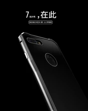 For iPhone 7 Plus Case Luxury Curved Aluminum Metal Frame+ 9H Gorilla Tempered Glass Cover Phone Case For Apple iPhone 7/ 7 Plus