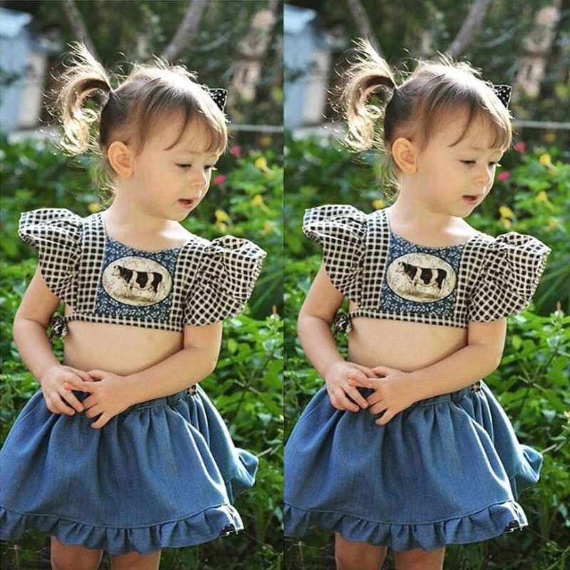 baby girl cow print outfit
