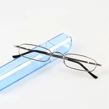 Тонкий смолы линзы очки для чтения для мужчин женщин из металла рамки пресбиопические очки диоптрий 1,5 2,0 часы очки "мини"