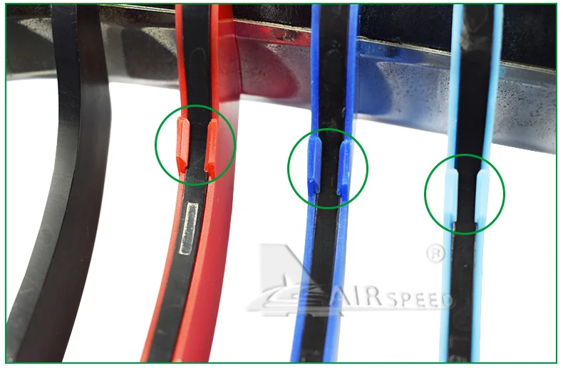 Airspeed Car Front Grill Stripes Covers for BMW 3 Series 3GT F30 F34 E90 Motorsport Decoration Strips Trim Stickers Car-styling (6)