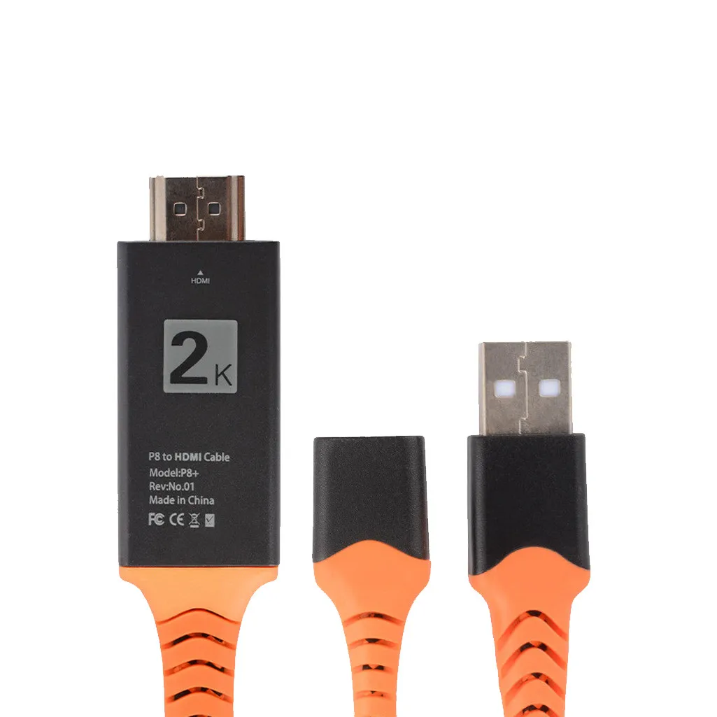 

2 Meters From PC C To HDMI HDTV AV TV Cable Adapter high-speed Transmission Of 4K Transmission