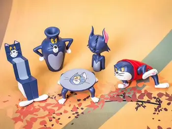 

5pcs/lot Anime figure classic Tom and Jerry action figure set collectible model toys for boys