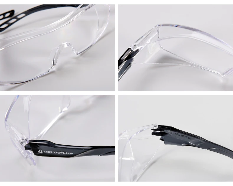 Deltaplus Safety Goggles Transparent Scratch Resistant Protective Glasses Dustproof Windproof Lab Anti-impact PC Lens Eyeglasses (11)
