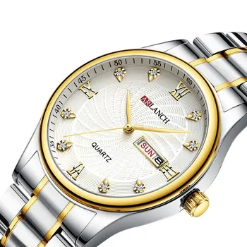 

2019 Top Brand Luxury Men Watch Week Calendar Business Classic Waterproof Luminous Quartz Wrist Watches Male Day Date Clock