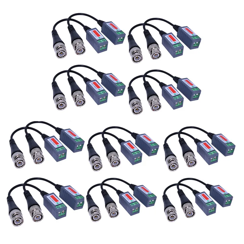 10pair 20pcs/lot Twisted Video Balun Passive Transceivers 3000FT Distance UTP Balun BNC Cable Cat5 CCTV UTP Video Balun LCC77 10pair 20pcs/lot Twisted Video Balun Passive Transceivers 3000FT Distance UTP Balun BNC Cable Cat5 CCTV UTP Video Balun LCC77