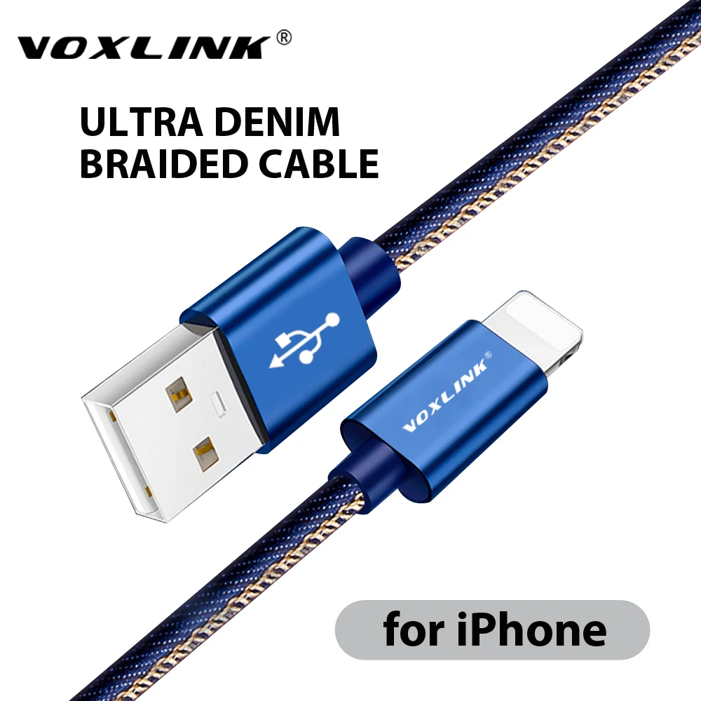 

VOXLINK 2.4A USB Cable for iphone X XS XR Fast Charging Sync Data USB Cable For iphone xs max 8 8Plus 7 6 6s ipad mini