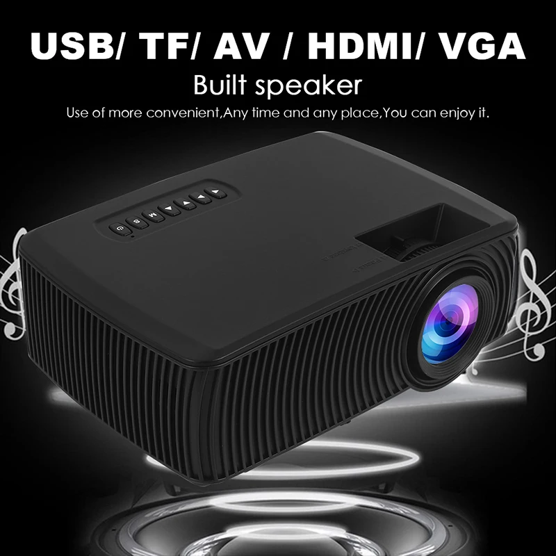 RD816 4 К 3D Full HD проектор HD Smart 1080 P Портативный для домашнего кинотеатра фильм HDMI/AV/USB /VGA