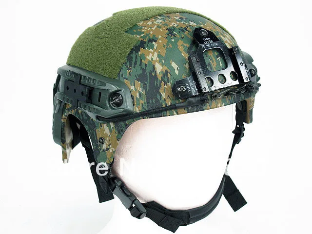 IBH шлем с креплением NVG и боковым рельсом Цифровой Камуфляжный камуфляжный
