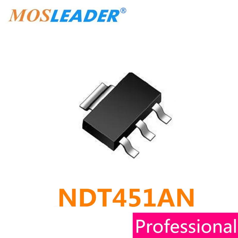 

Mosleader NDT451AN SOT223 100PCS 1000PCS NDT451A NDT451 N-Channel 30V 7.2A Made in China High quality Mosfets