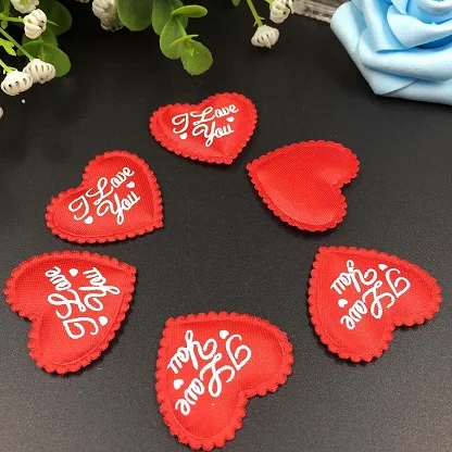 

500pcs/lot 5 Colors 35mm Love You Throwing Fabric Heart Petals Wedding Petals Confetti For Wedding Valentines decoration