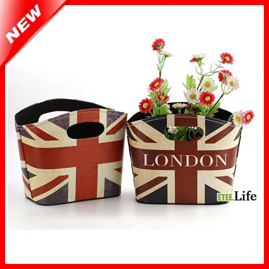 Bandera de inglaterra Estilo Vintage Canasta De Almacenamiento Caja de