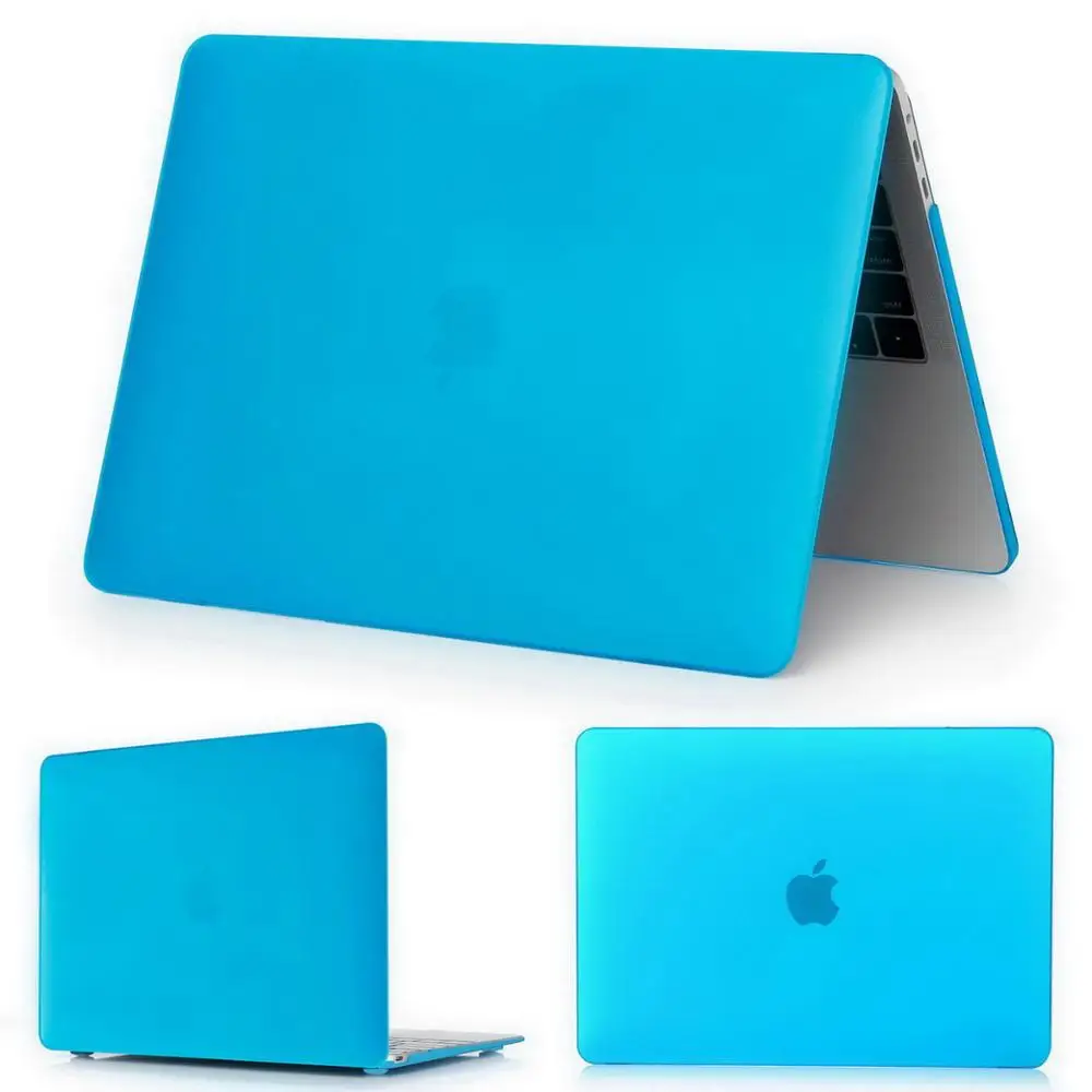 Чехол для ноутбука ZAIWJ для MacBook Air Pro retina 11 12 13 15 для Mac book Новинка Pro 13,3 15,5 дюймов с сенсорной панелью+ чехол для клавиатуры - Цвет: Matte Light blue