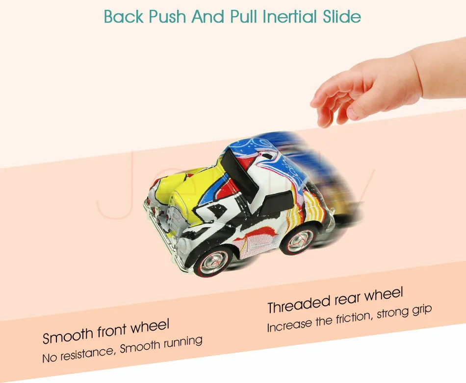 8 pcs/set Graffiti Style Alloy Car Pull Back Diecast Model Toy Vehicle Educational Toys Christmas Birthday Gift Boys Children