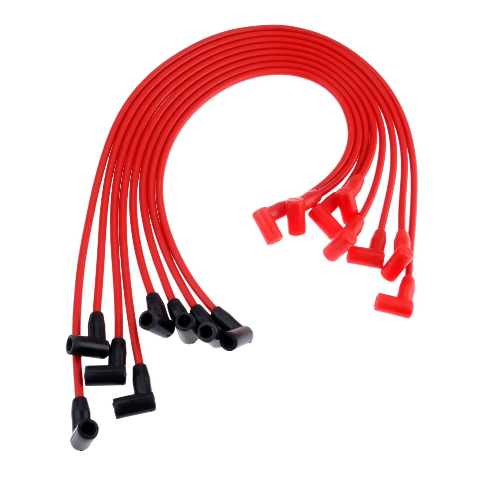 8 шт 8 мм зажигания провода провод к свече зажигания кабель PAC-608R ACC-5048R для Chevrolet GMC 265 305 327 350 400 более прокладки клапанной крышки