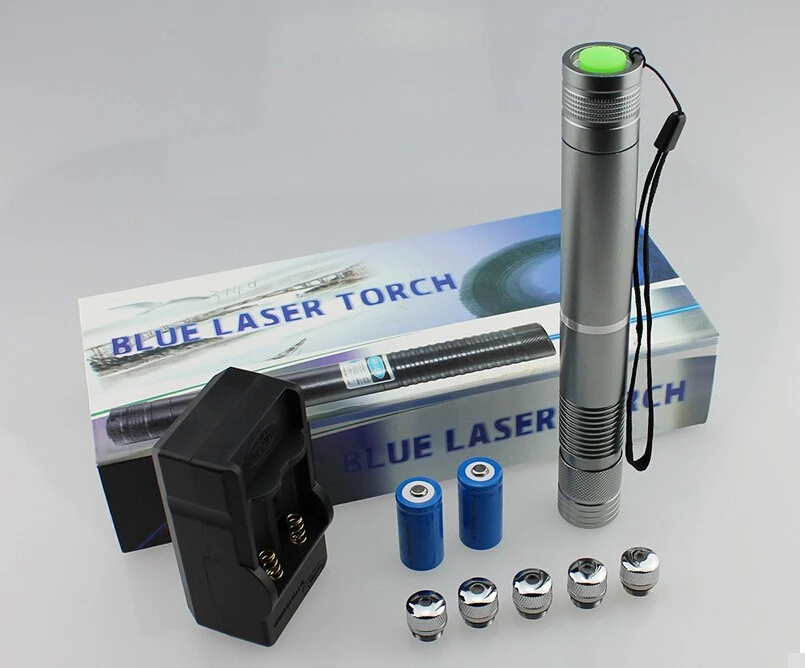 

Professional Super Powerful Military Blue laser pointers 450nm 100W 100000M Flashlight burning burn match dry wood/cigarettes