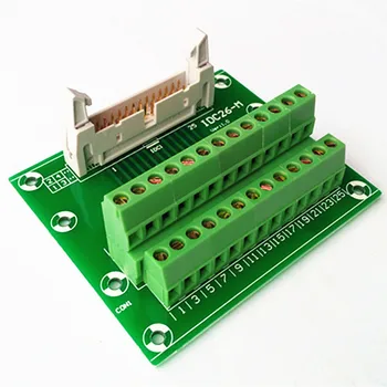 

IDC26 2x13 Pins 0.1" Male Header Breakout Board, Terminal Block, Connector.