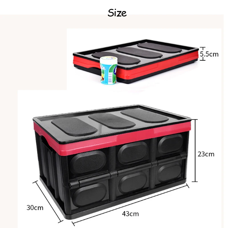 Автомобильный органайзер, коробка для хранения багажника, большая емкость, складная коробка для авто грузовиков/сумка для хранения, аксессуары для автомобиля