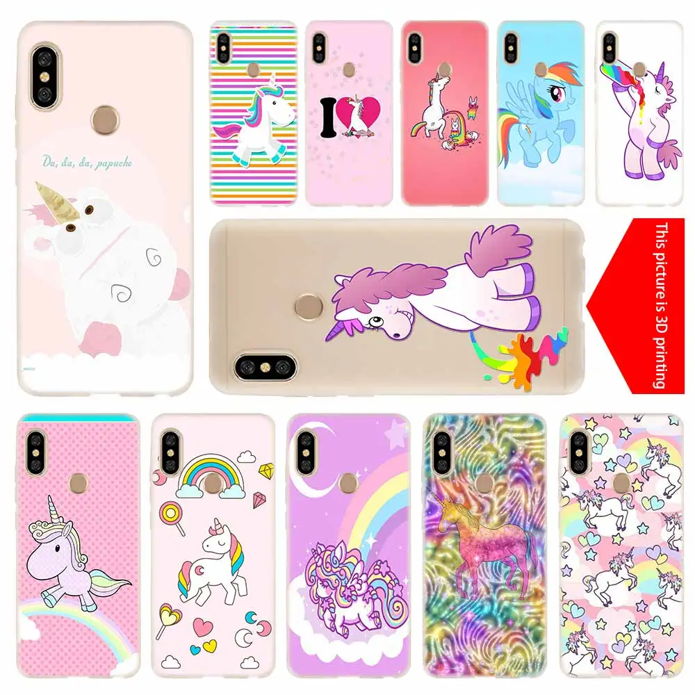 

cover soft Silicone TPU Case For Xiaomi Redmi 3 4X 4a 5 Plus 5a S2 6a 6 Pro Note 7 5 6 4 3 5a prime My Unicorn Agnes