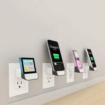 

Mobile Phone Charging Holder Smartphone Stand Charging Base Wall Charger For Apple Android Home Office Easy To Carry
