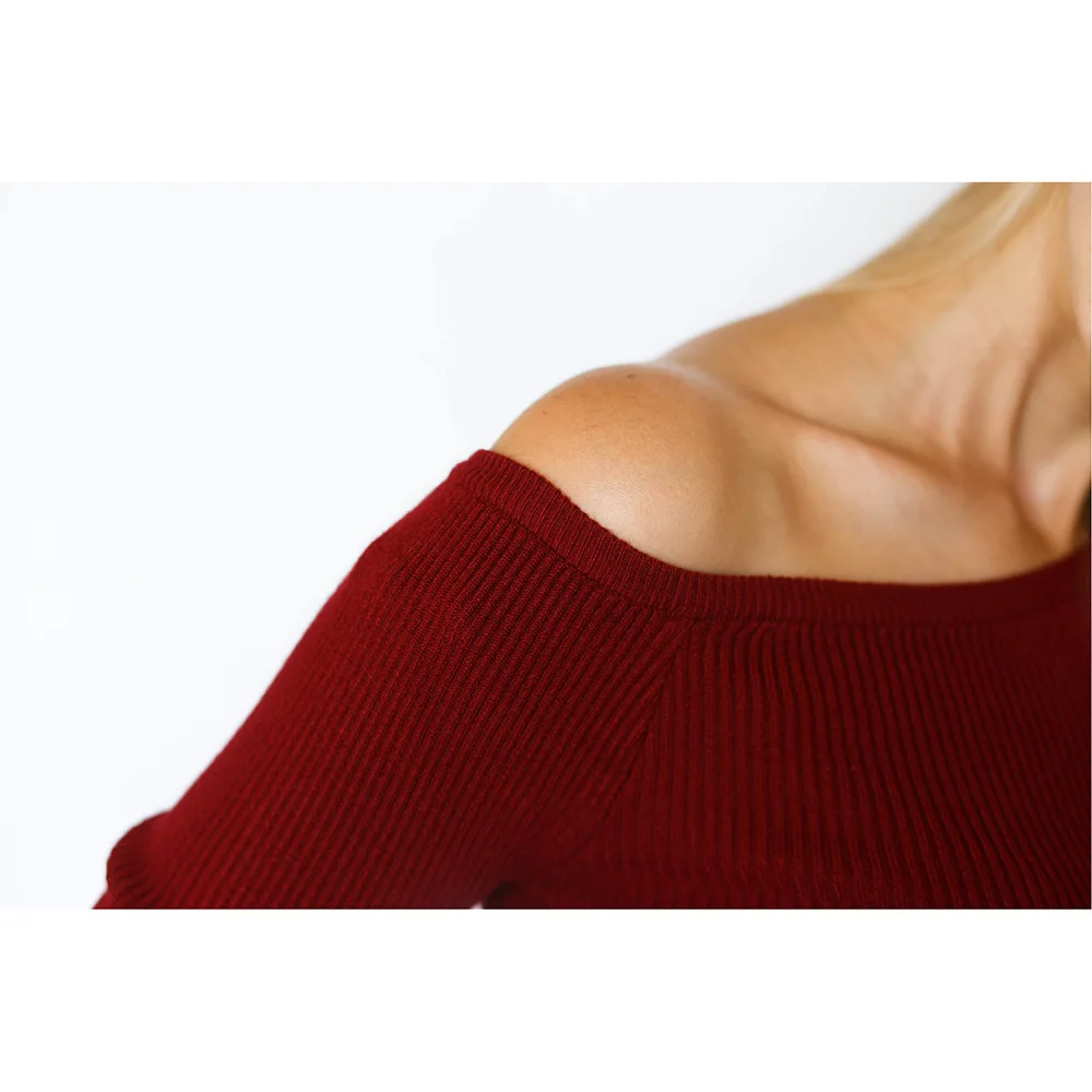 Free Shipping Autumn and Winter basic Sweater female slit neckline Strapless Sweater thickening sweater top thread slim C0320 Free Shipping Autumn and Winter basic Sweater female slit neckline Strapless Sweater thickening sweater top thread slim C0320