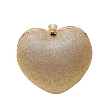 Черный и серебряный вечерний клатч сумка для вечерние коробка с сердцем сумка захват день Дамы Ночь мини сумки