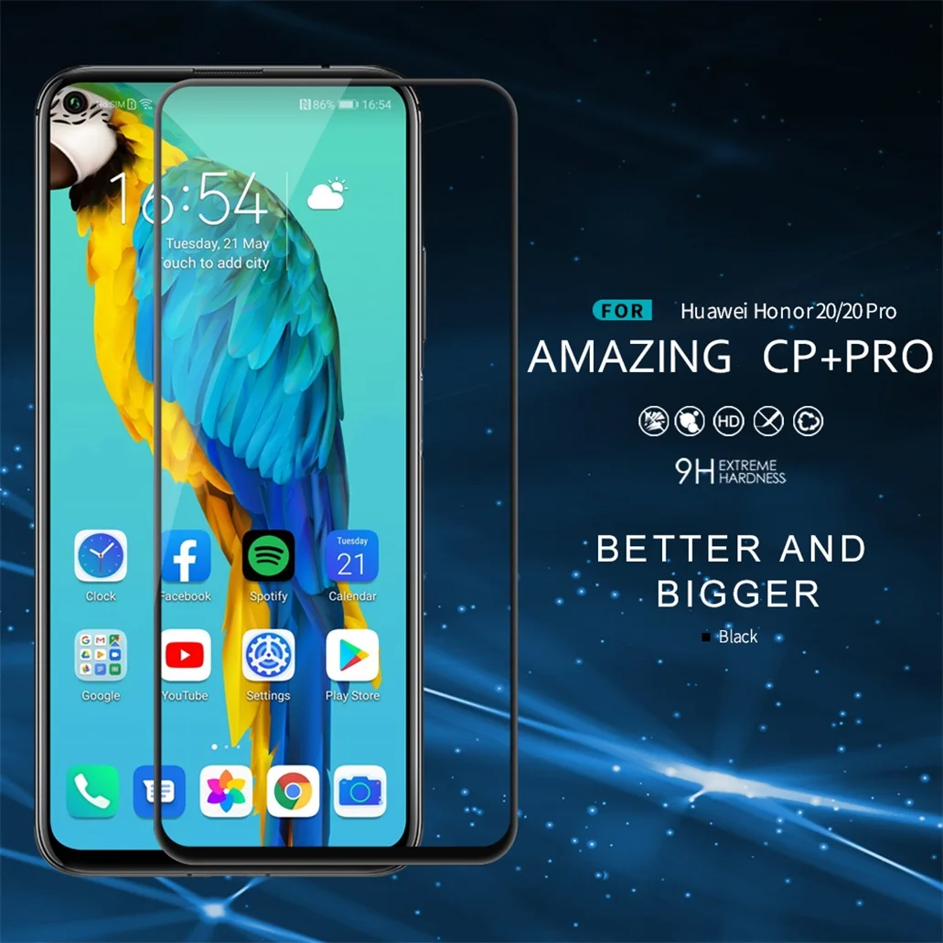 Для Huawei Honor 20 20S закаленное стекло Honor 20 Pro стекло Nillkin CP+ PRO Анти-взрыв Полный экран протектор для Huawei Nova 5T