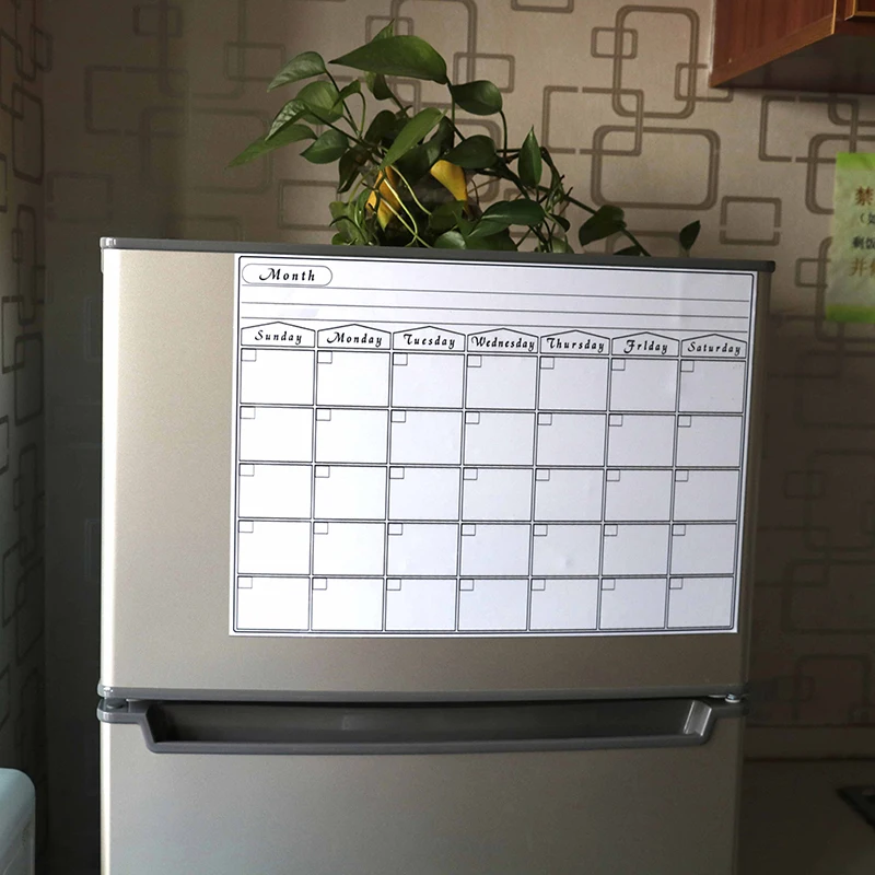 Weekly Writeboard Durable Soft Fridge Sticker Write Plans