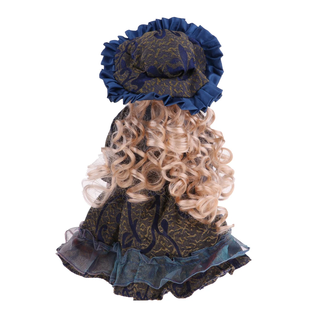 30cm Porcelain Victoria Doll Standing Collectible Doll Ceramics Girl Dolls Kids Gift Toy