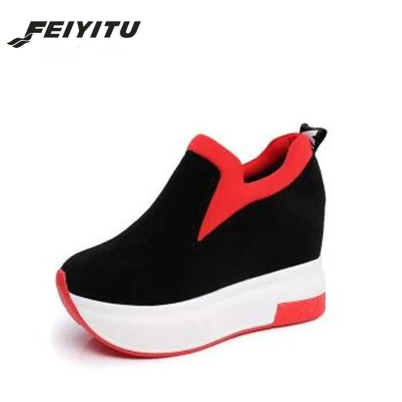 

Feiyitu 2018 womens shoes height increasing wedge platform sneakers tenis feminino shoes woman zapatillas mujer Eu Size 35-39
