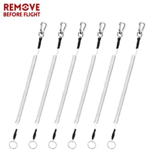 6 шт. Катушка Шнур растягивающийся трос брелок кольцо застежка Лобстер крючок катушка брелок для мотоциклов и автомобилей Катушка Шнур для многих видов использования