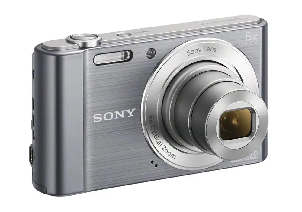 Sony оригинальная цифровая камера sony Cyber Shot DSC-W810 20.1MP - Цвет: Серебристый