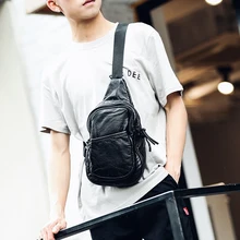 Tidog Корейская мужская сумка мужская кожаная нагрудная сумка