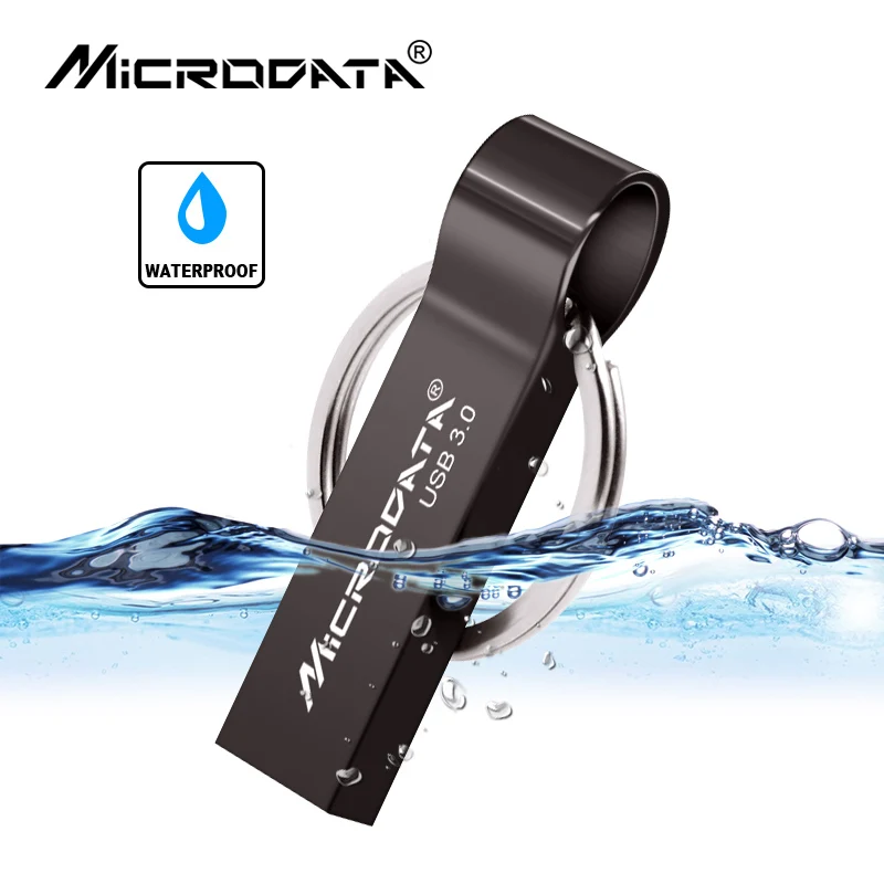 USB 3 0 Металлический флеш накопитель 32 Гб 64 128 ГБ брелок Флешка Водонепроницаемая usb