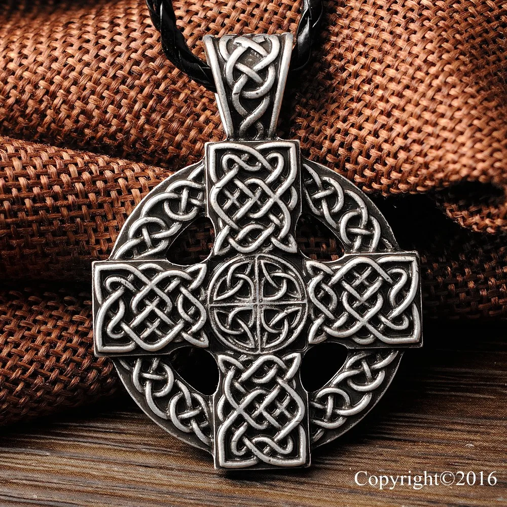 LANGHONG, 1 шт., ожерелье с кулоном в виде креста армян, солнечный крест, Селтика, армян друид, амулет, ожерелье