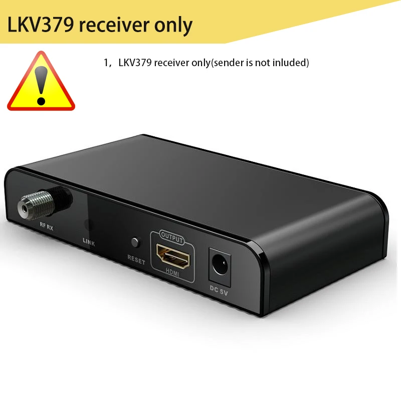 LKV379 HDMI удлинитель с коаксиальным кабелем до 500 м(один TX к N LKV379 приемники поддерживаются - Цвет: Receiver only