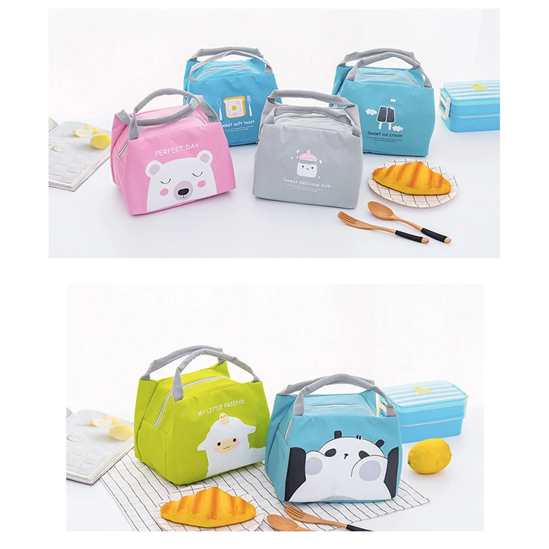 XZP Cartoon Baby Food Insulation Bag Portable Waterproof Thermal Oxford Lunch Bags Convenient Leisure Cute Picnic Outdoor Tote