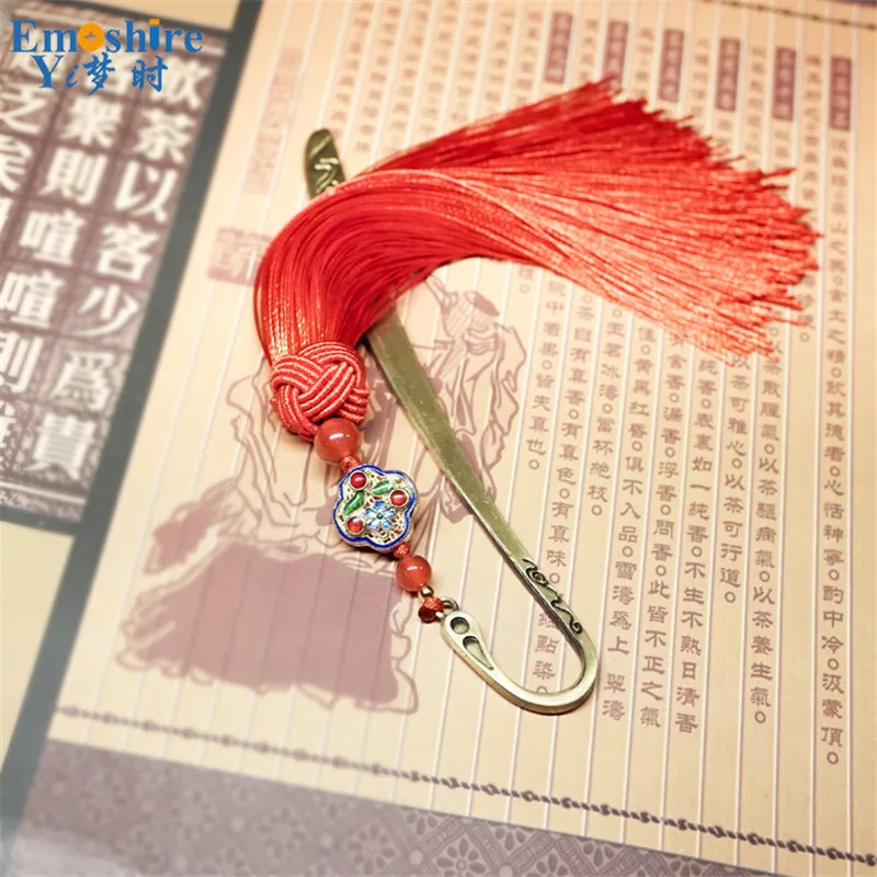 Китайский Стиль Лидирующий бренд инновационных подарок на день рождения для девочек Женская Шпилька с красной бахромой, украшения в виде