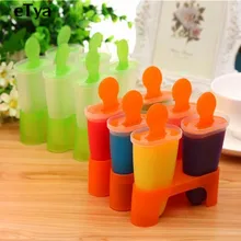 1 Набор, 6 ячеек, сделай сам, форма для Фруктового мороженого, Пластиковая форма для мороженого, инструмент для приготовления мороженого