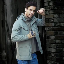 Уличная обувь для мужчин Новое поступление военный тактический M65 куртка мужская ветронепроницаемая верхняя одежда для кемпинга Спорт на открытом воздухе мульти-карманные пальто с капюшоном