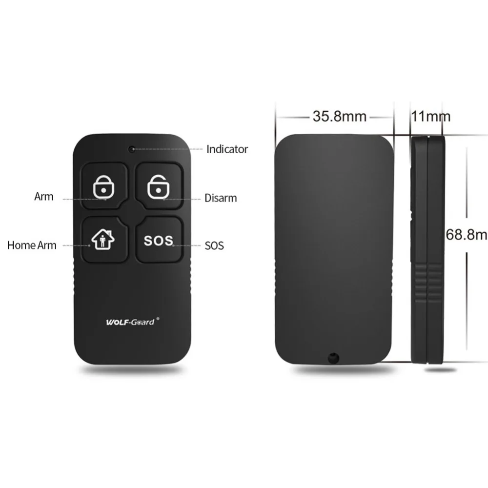 10 pcs lote wolf guard 433 mhz rf 03