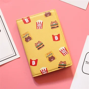 

Japan Style Passport Holder Cartoon Design Multi Card Holders for Men and Women Travel Card Wallet Leather Passport Cover Case
