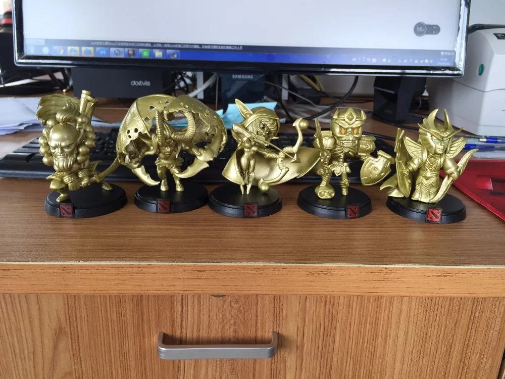  16styles Golden Dota 2 Global Official Limited Collection Game Action Figure Toys Boxed PVC Action 