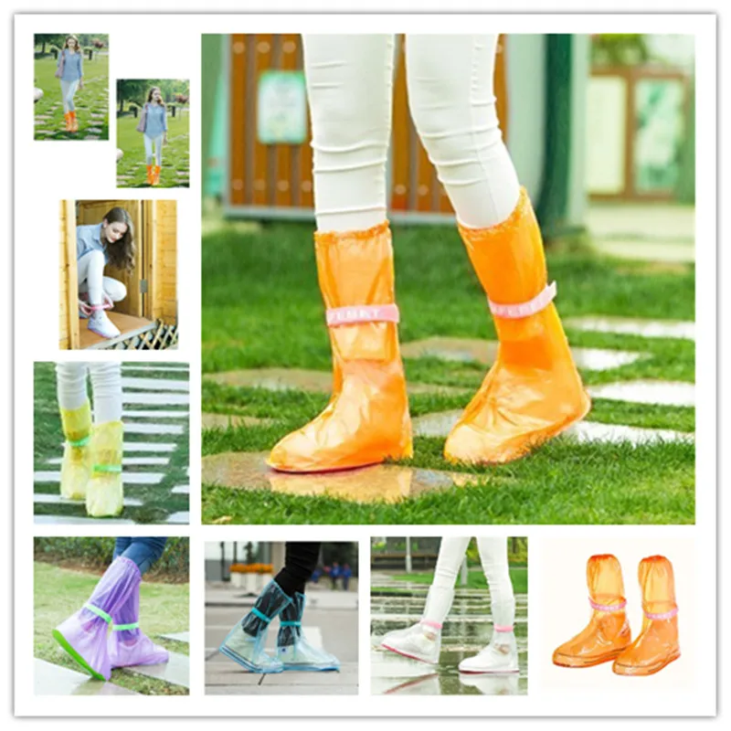 Antiskid Waterproof Reusable Raincoat Set Rain Shoe Boots Cover