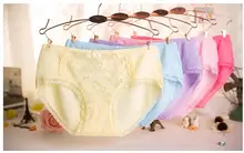Free Shipping 2016 Newest Women’s Comfortable Panties Panty Briefs Underwear Intimates Bamboo Fiber Sexy Lace Colors Panty