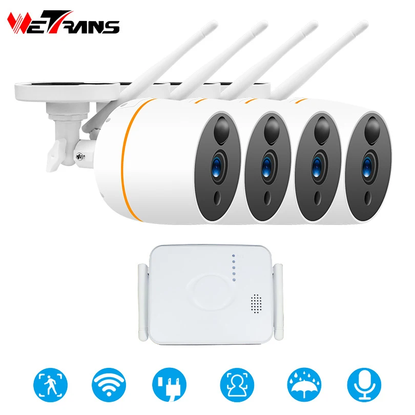 Система видеонаблюдения Wetrans Wi Fi камера безопасности наружный комплект
