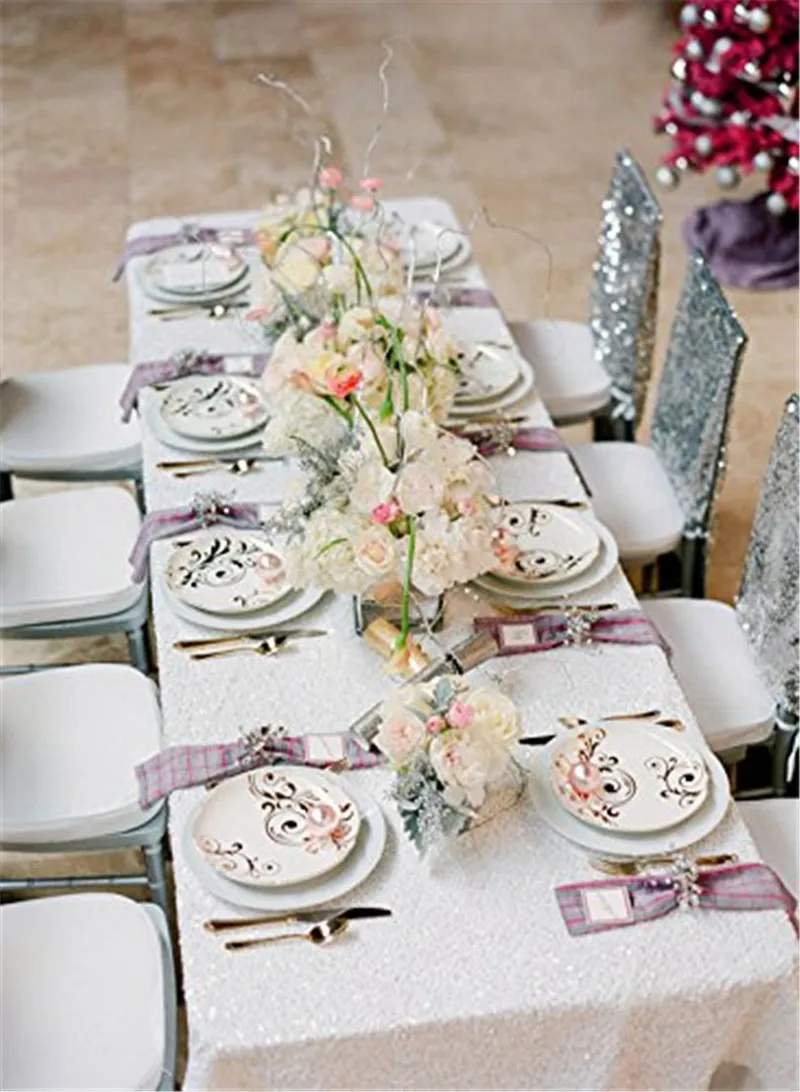 Modern Table Linens Promotionshop For Promotional Modern Table - On Sale Sequin Table Cloth Sparkly White Elegant Wedding Sequin Table Linens modern table linens promotionshop for promotional modern table - on sale sequin table cloth sparkly white elegant wedding sequin table linens